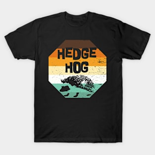 Retro Hedgehog | Vintage Autumn Spiny Animal T-Shirt